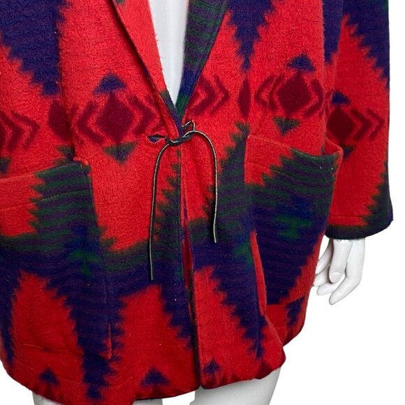 Vintage Jeans Wear Southwestern Axtec Blazer Jacket Womens Size M Made in USA - Picture 3 of 7